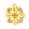 Glass Seed Beaded Pendants PALLOY-MZ01267-04-1