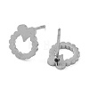 Non-Tarnish 304 Stainless Steel Stud Earrings EJEW-M242-02E-P-2