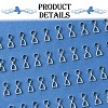 50Pcs Brass Ice Pick Pinch Bails IFIN-FS0001-47B-3