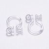 Plastic Clip-on Earring Findings X-KY-P007-H01-4