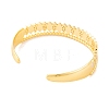 Brass Micro Pave Clear Cubic Zirconia Open Cuff Bangles for Women BJEW-S147-31G-A-3