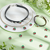 24Pcs Zinc Alloy Rhinestone Slide Charms ALRI-SC0001-67-4