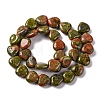 Natural Unakite Beads Strands G-I372-A05-01-5