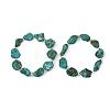 Dyed Natural Magnesite Nuggets Beaded Stretch Bracelets for Women BJEW-JB14253-3