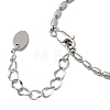 Brass Column Link Chain Necklace Making AJEW-B189-02P-3