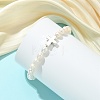 Natural Cultured Freshwater Pearl & Alloy Beads Stretch Bracelets for Women BJEW-JB14103-02-2