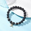 Fairy Brass Micro Pave Cubic Zirconia Charm Bracelets BJEW-JB12701-1