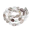 Natural Green Lodolite Quartz/Garden Quartz/Green Phantom Quartz Beads Strands G-N362-15A-01-3