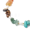 Natural & Synthetic Mixed Gemstone Chips Beaded Bracelets for Women BJEW-JB13219-02-3