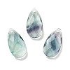 Natural Fluorite Pendants G-H007-08F-1