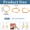 20Pcs Brass Huggie Hoop Earrings Findings KK-SC0008-06-2