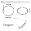 50Pcs 304 Stainless Steel Jump Rings STAS-BBC0002-93-2