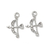 Alloy Rhinestone Pendants FIND-L024-12P-1