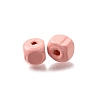 Spray Painted Wooden Beads WOOD-P021-01A-25-2