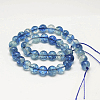 Dyed Round Natural Crackle Quartz Beads Strands G-K084-6mm-03A-4