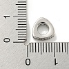 Rack Plating Brass Micro Pave Clear Cubic Zirconia European Beads KK-B091-03P-3
