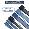 6Pcs 6 Colors Denim Fabric Ribbon DIY-CY0003-63-2