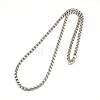 Tarnish Resistant 304 Stainless Steel Venetian Chain Box Chain Necklace Making STAS-A028-N031P-A-1