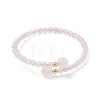 Natural Gemstone Beaded Cuff Bangles BJEW-JB13328-4