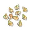 AB Color Plated Electroplate Glass Pendants EGLA-O003-06C-14-1