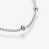 304 Stainless Steel Anklets AJEW-H013-04P-2