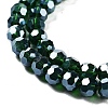 Electroplate Transparent Glass Beads Strands EGLA-A035-T6mm-A10-3