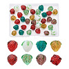 35Pcs 7 Style Handamde Bumpy Lampwork Beads LAMP-CD0001-11-1