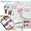 80Pcs Bone Shape Paper Thread Winding Boards SENE-SC0001-09A-7