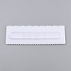 Plastic Baking Edge Dough Scraper and Cutter Pastry Spatulas AJEW-P077-01-1