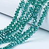 Electroplate Glass Beads Strands X-EGLA-A034-T6mm-A18-1