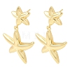 Brass Dangle Earrings EJEW-D352-06G-04-4