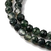 Natural Moss Agate Beads Strands G-A129-4mm-01-4