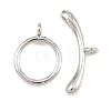 Ring Brass Toggle Clasps KK-G548-39P-3