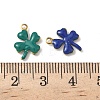 201 Stainless Steel Enamel Charms STAS-C138-01G-3