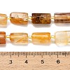 Natural Yellow Hematoid Quartz/Golden Healer Quartz Beads Strands G-F836-B03-01-5