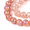 Anti-Tarnish Electroplate Glass Beads Strands GLAA-N064-10mm-10-3