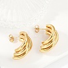 201 Stainless Steel Stud Earrings EJEW-Q026-23G-5