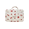 Cherry Printed Cotton Cosmetic Zipper Tote Bags PW-WGB0E56-02-1