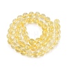 Crackle Transparent Glass Beads Strands GLAA-Q108-02A-15-2