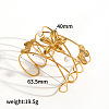 304 Stainless Steel & Plastic Cuff Bangles WG7AE9E-04-1