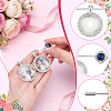 Zinc Alloy Rhinestone Lapel Pin Backs Making Kits JEWB-NB0001-31B-3