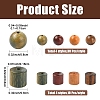 160Pcs 8 Styles Sandalwood Beads WOOD-YW0001-96-2