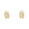 Woven Pattern Alloy with Rhinestone Chain Necklaces & Stud Earrings & Bangles & Rings Sets FS-WG1F788-01-5
