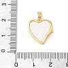 Brass Resin Pendants KK-E804-17G-3