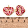 Brass Rhinestone Pendants KK-C143-39G-02-3