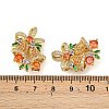 Brass Micro Pave Cubic Zirconia Pendants KK-P341-03G-3