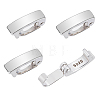 2Pcs 925 Sterling Silver Twister Clasps STER-PH0005-21-1