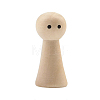 Unfinished Wooden Peg Dolls WOCR-PW0003-73A-1