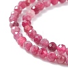 Natural Red Tourmaline Beads Strands X-G-A021-01B-3