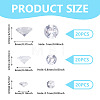 60Pcs 3 Styles Cubic Zirconia Charms ZIRC-TAD0001-01F-4
